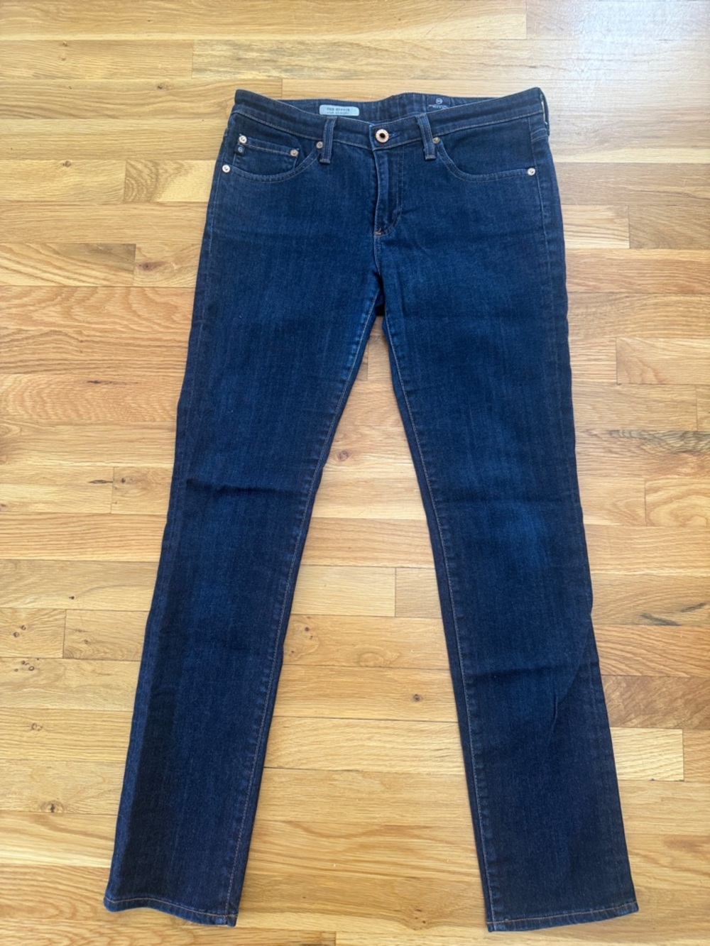 AG Adriano Goldschmied Indigo Slim Straight Jeans